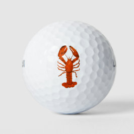 Roter Hummer Golfball