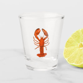 Roter Hummer Schnapsglas