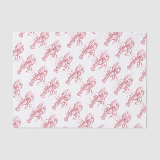 Roter Hummer Seidenpapier (Vorderseite)