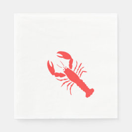 Roter Hummer Serviette