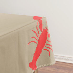 Roter Hummer Tischdecke