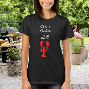 Roter Hummerkrabbe Party Koch Koch T-Shirt