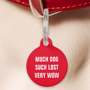 Roter Hund Viel Verlorn Sehr Wow Lustig Haustiermarke
