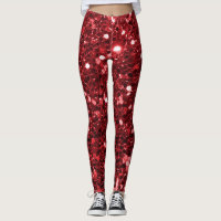 Roter Imitat-Glitzer