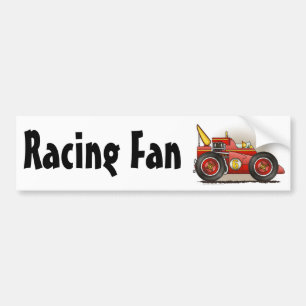 Roter Indy Rennen-Auto-laufender Fan-Autoaufkleber Autoaufkleber