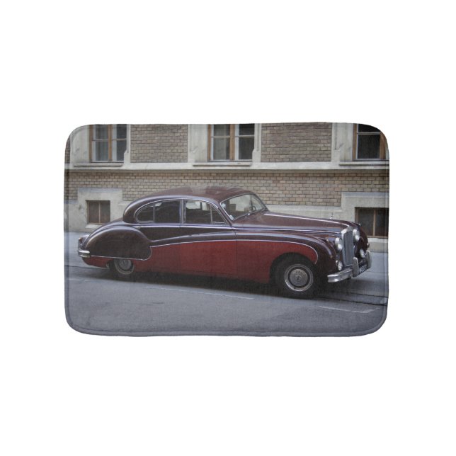 Roter Jaguar Mark IX Badematte (Vorderseite)