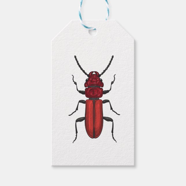 Roter Käfer Geschenkanhänger (Vorderseite)