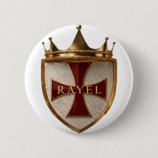 Roter Kamm RayEl Knopf / Abzeichen Button