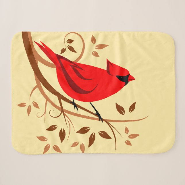 Roter Kardinal Art Sherpadecke (Vorderseite (Horizontal))