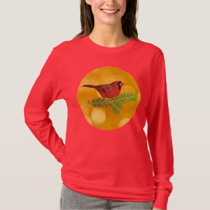 Roter Kardinal Bird Art Shirt