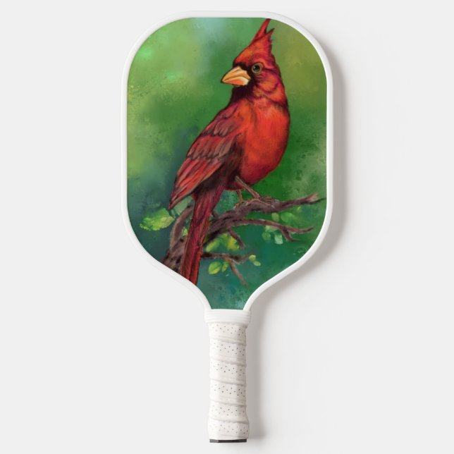 Roter Kardinal Bird Pickleball Paddle (Vorderseite)
