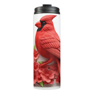 Roter Kardinal Bird Thermal Tumbler Thermosbecher