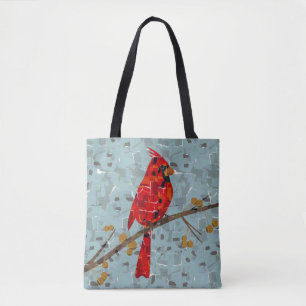 Roter Kardinal, der Weihnachtsvogel Tasche