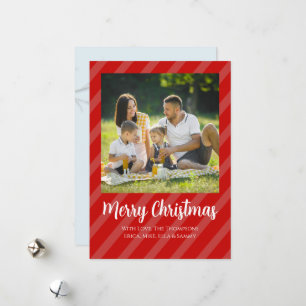 Roter Kardinal Foto Weihnachtskarte Feiertagskarte