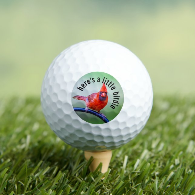 Roter Kardinal Fotografie Golfball (Insitu T-Shirt)