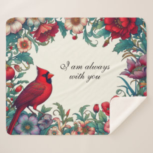 Roter Kardinal gibt Beileid Keepake Memorial Sherpadecke