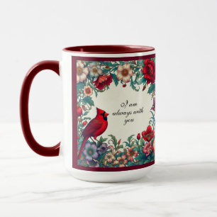 Roter Kardinal gibt Beileid Keepake Memorial Tasse