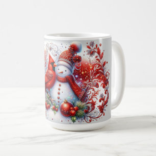 Roter Kardinal Kaffeetasse