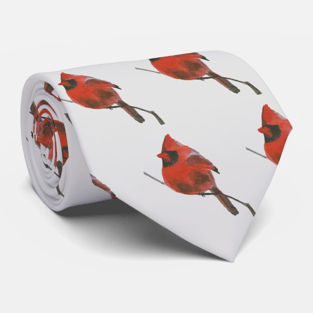 Roter Kardinal Krawatte (Gerollt)