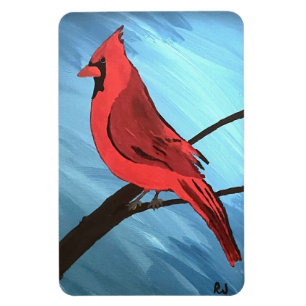 Roter Kardinal Magnet