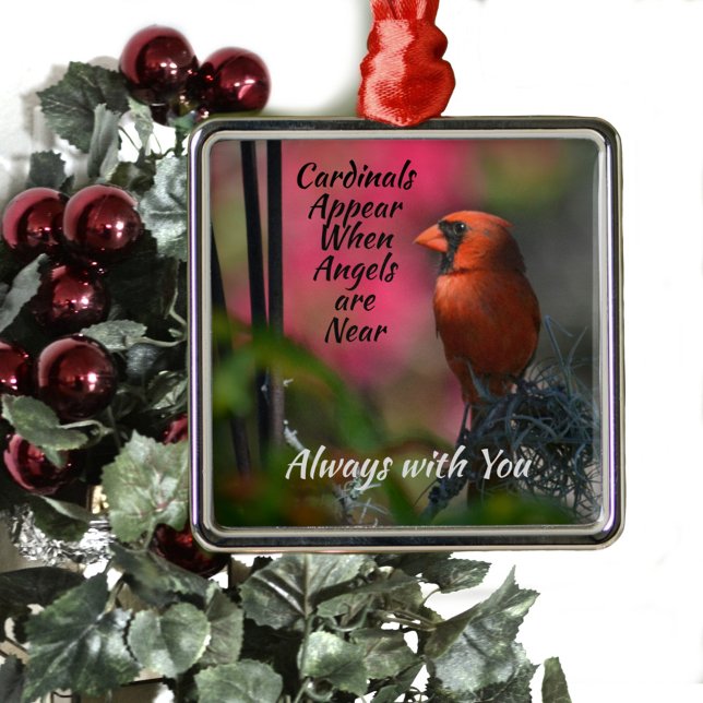 Roter Kardinal Personalisiert Memorial Metal Ornam Ornament Aus Metall (Von Creator hochgeladen)