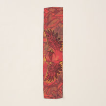 Roter Kardinal Scarf