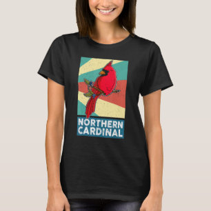 Roter Kardinal Vogelbiologe Songbird Garden Ornit T-Shirt