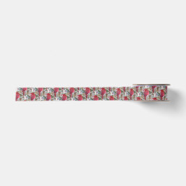 Roter Kardinal Weihnachten Satinband