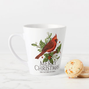 Roter Kardinals-Holly-Weihnachts-Cocoa-Geschenk mi Milchtasse