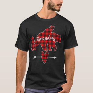 Roter Karierter Oma-Bär, Roter Buffalo Kariert G T-Shirt
