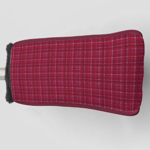 Roter karierter Tartan Golf Headcover