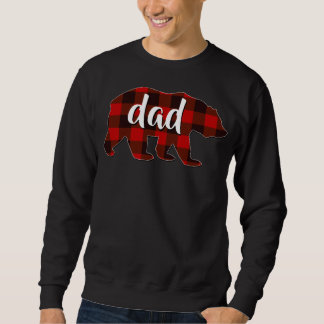 Roter Karierter Vater Buffalo Matching Family Papa Sweatshirt