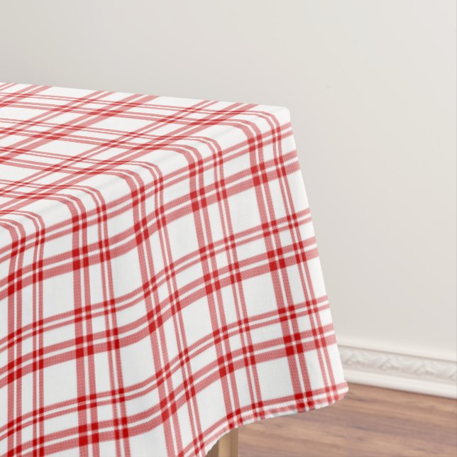 Roter Karo-Druck Tischdecke (Beispiel)