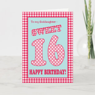 Roter Karo-Polka-Bonbon-16. Einladung