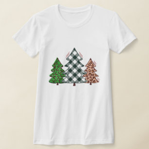 Roter Karo Weihnachtsbaum Shirt - Ferien-T-Shirt!