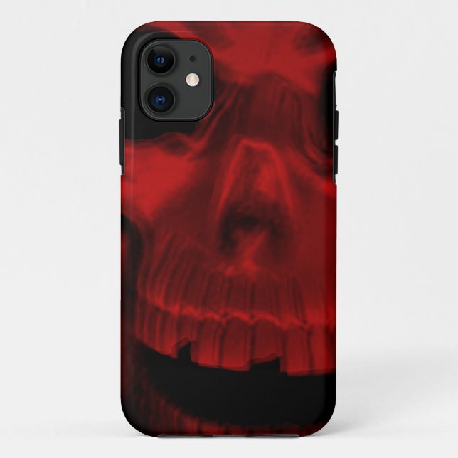 Roter Kasten des Schädel-I des Telefon-5 Case-Mate iPhone Hülle (Rückseite)