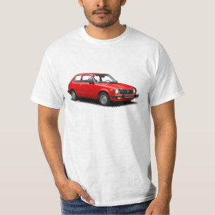 Roter Klassiker 1979 bürgerlich auf weißem T - T-Shirt