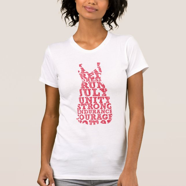 Roter Kleiderlauf T-Shirt (Vorderseite)