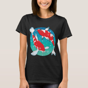 Roter Koi-Fisch T-Shirt