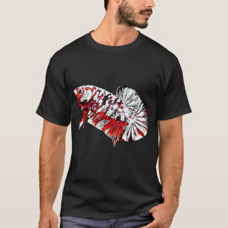 Roter Koi-Kupfer-Kampffisch T-Shirt