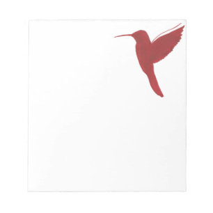 Roter Kolibri Notizblock