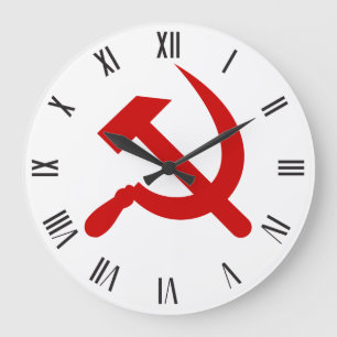 Roter Kommunismus Große Wanduhr