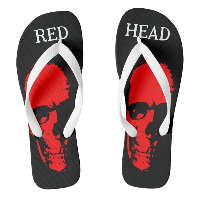 Roter Kopf Flip Flops (Fußbett)