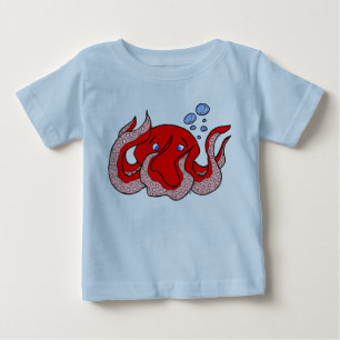 Roter Kraken-T - Shirt