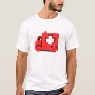 roter Krankenwagen T-Shirt