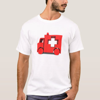 roter Krankenwagen T-Shirt