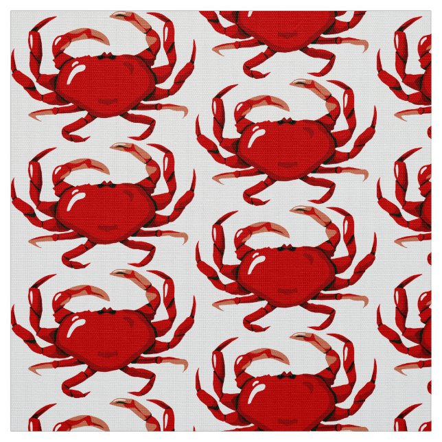 Roter Krebs Stoff (Muster)