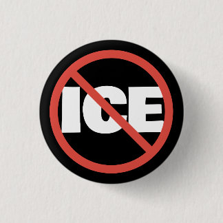 Roter Kreis Anti-Trump ICE Politische Meinung Button