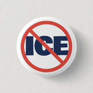 Roter Kreis Anti-Trump ICE Politische Meinung Button