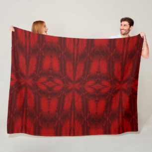 Roter Kristall 7 Fleecedecke